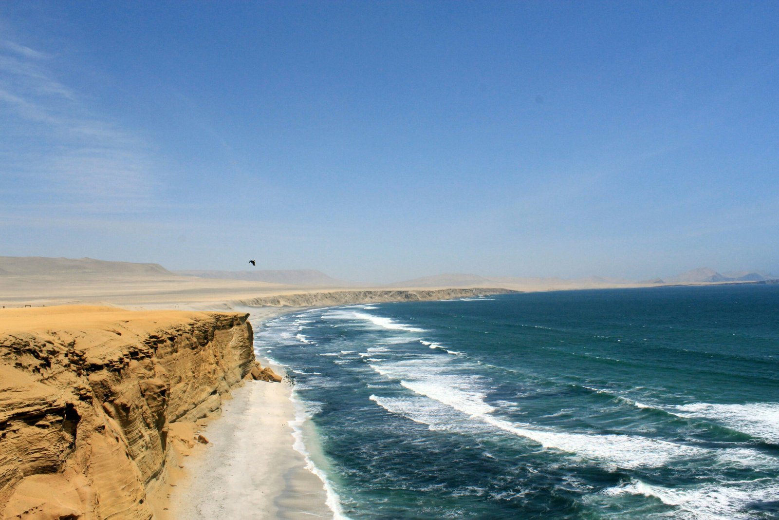 ocean near mountains landscape photo